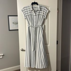 NWT Calvin Klein Striped Dress with Pockets